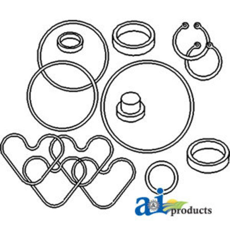 A & I PRODUCTS Seal Kit, Power Steering Pump 5" x4" x0.5" A-1810839M92